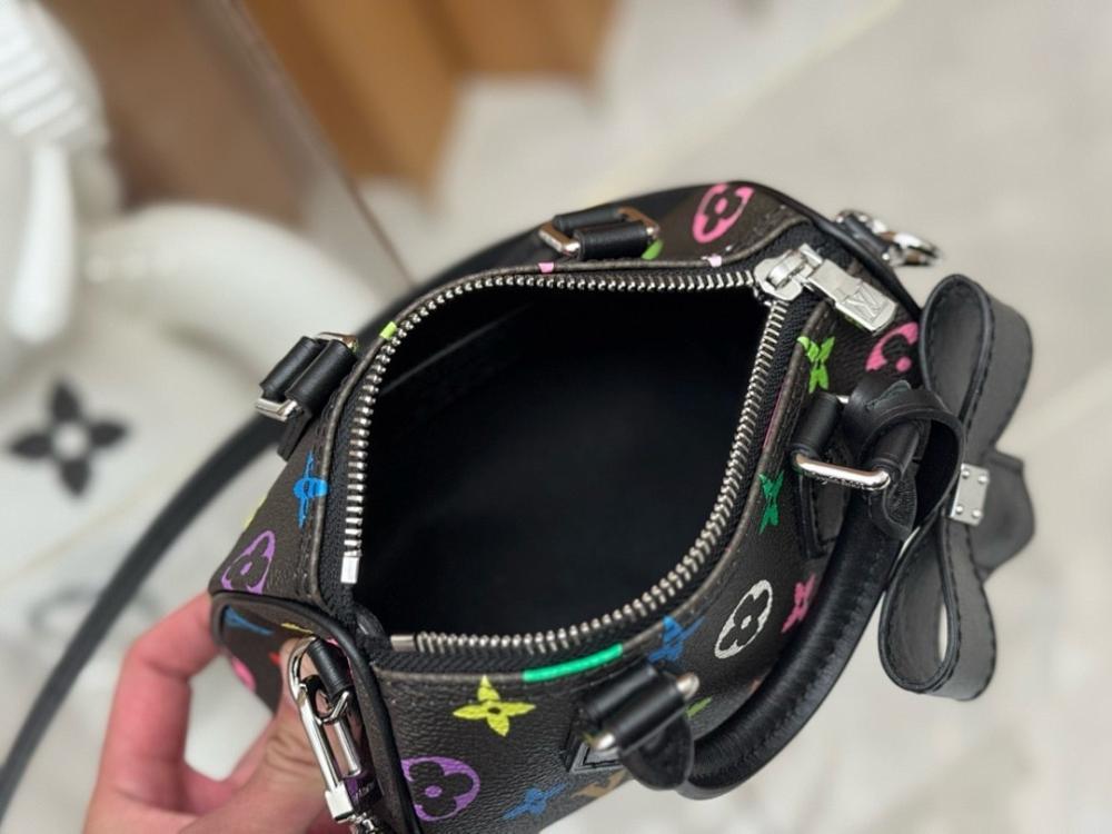 Modern Luxury Printed Leather Top Handle Bag