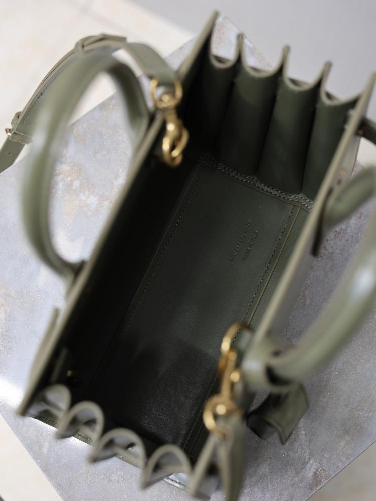 Leather Top Handle Bag