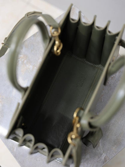 Leather Top Handle Bag