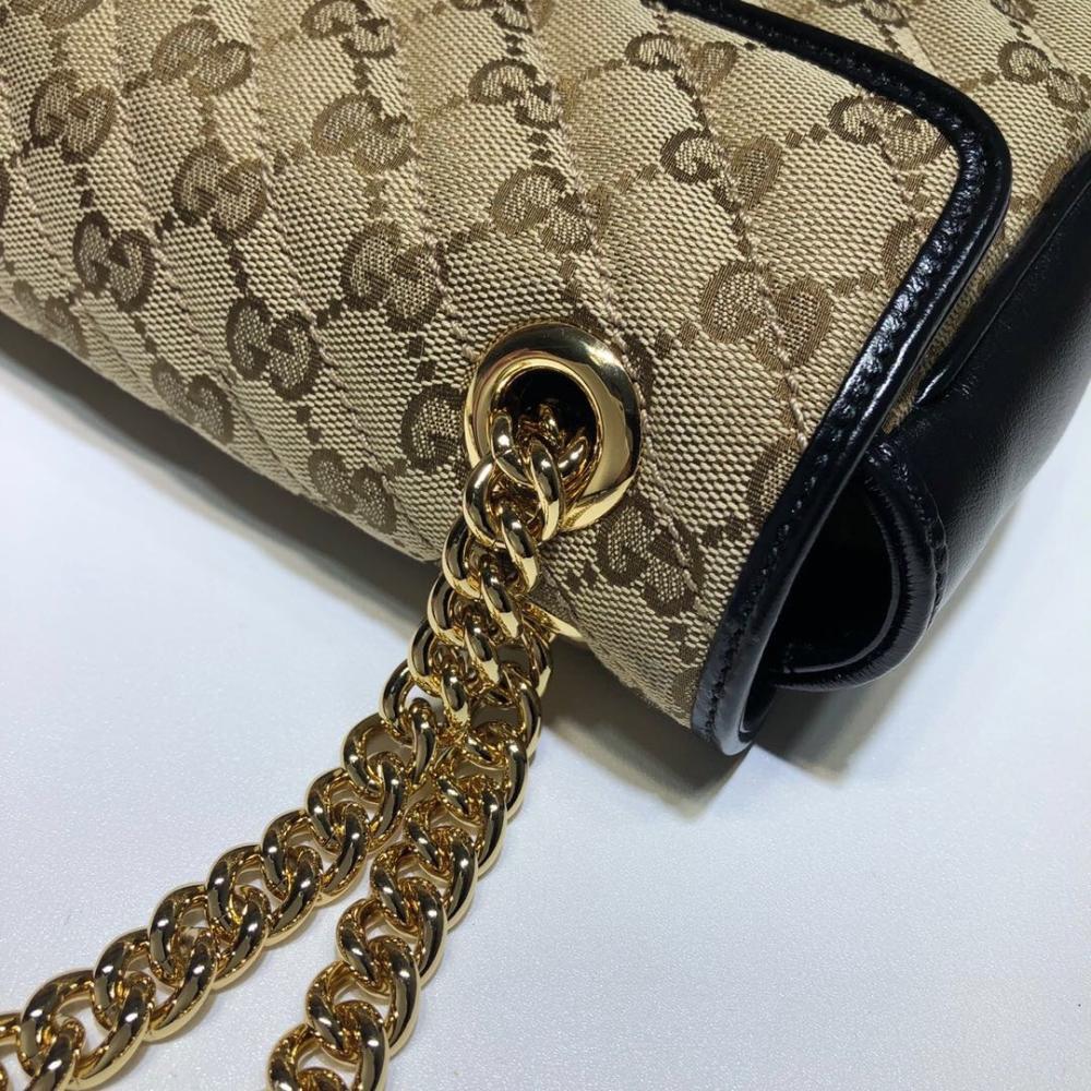 Gold Leather Shoulder Bag