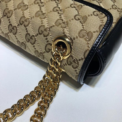 Gold Leather Shoulder Bag