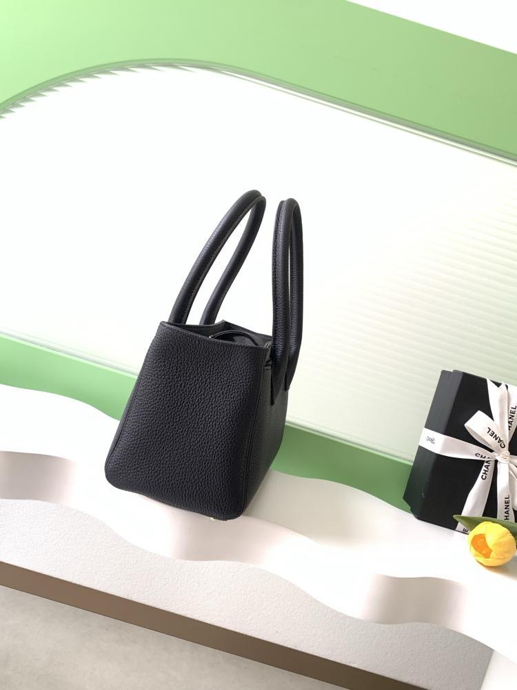 Gold Calfskin Top Handle Bag