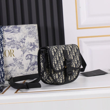 Luxury Stylish Black Printed Calfskin Shoulder Bag