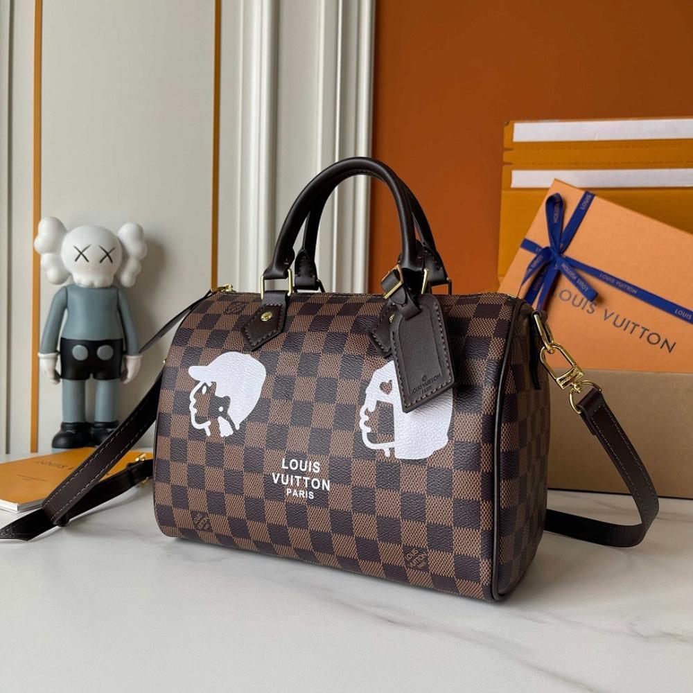 Speedy Bandouliere Monogram Calfskin Crossbody Bag