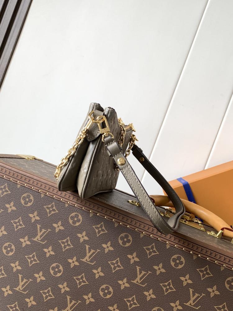 Luxury Gold Leather Top Handle Bag