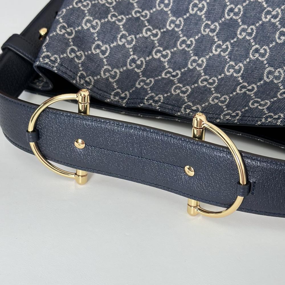 Denim Top Handle Bag