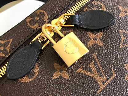 Modern Elegant Woven Leather Top Handle Bag