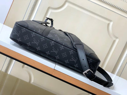 Modern Refined Quilted Canvas Shoulder Bag