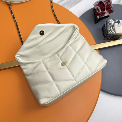 White Leather Shoulder Bag