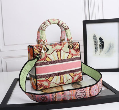 Modern Gold Embroidered Shoulder Bag – Limited Edition