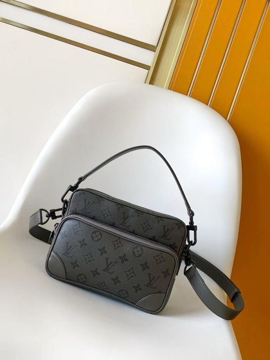 Monogram Leather Crossbody Bag