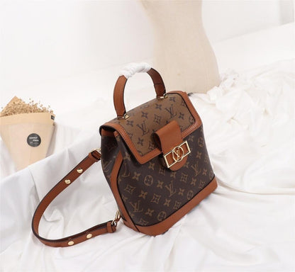 Elegant Stylish Monogram Leather Bag – Limited Edition