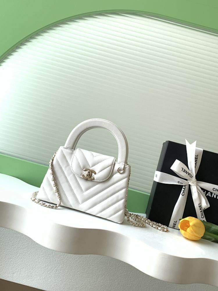 Lambskin Top Handle Bag