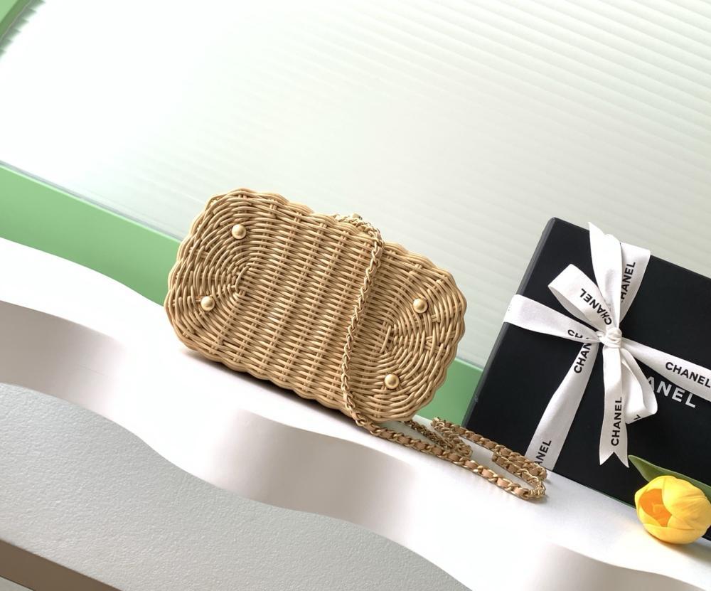 Woven Top Handle Bag