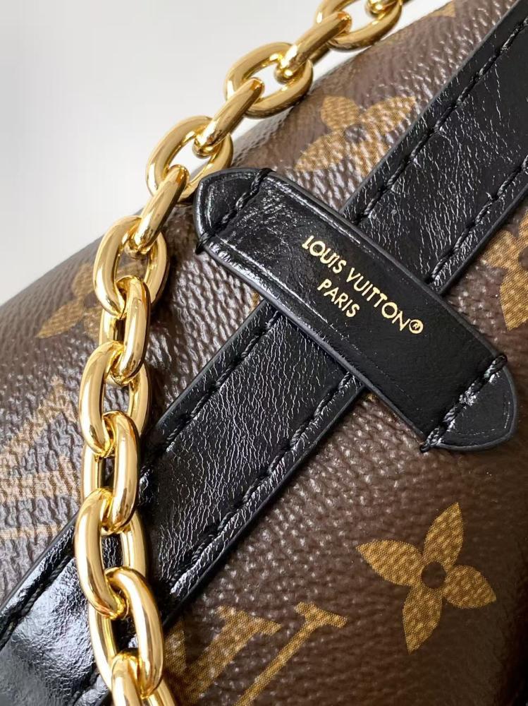 Arco Embroidered Leather Shoulder Bag