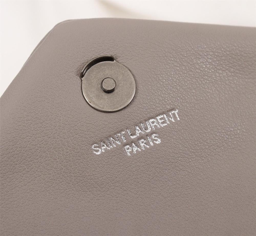 Modern Italian-Inspired Silver Leather Shoulder Bag