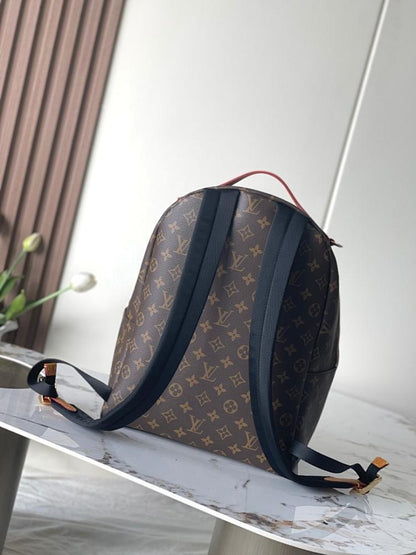 Elegant Refined Monogram Leather Top Handle Bag