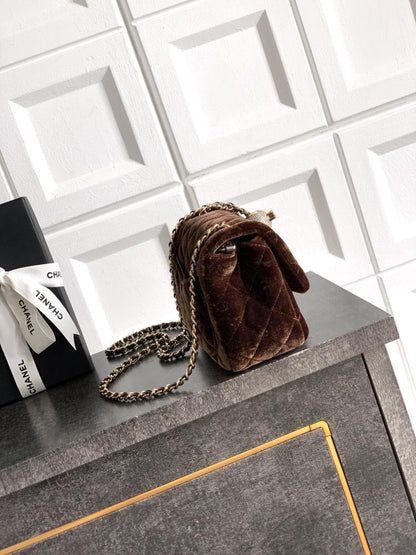 Crystal-Embellished Top Handle Bag