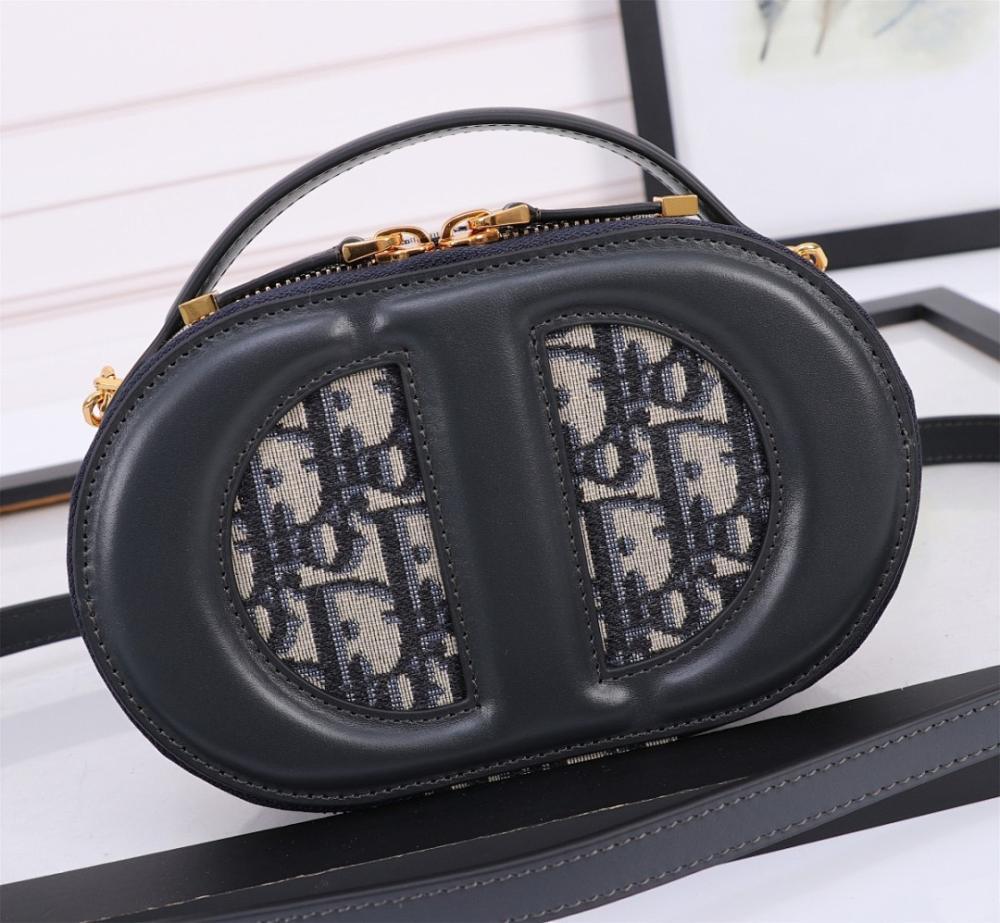 Modern Elegant Black Calfskin Shoulder Bag