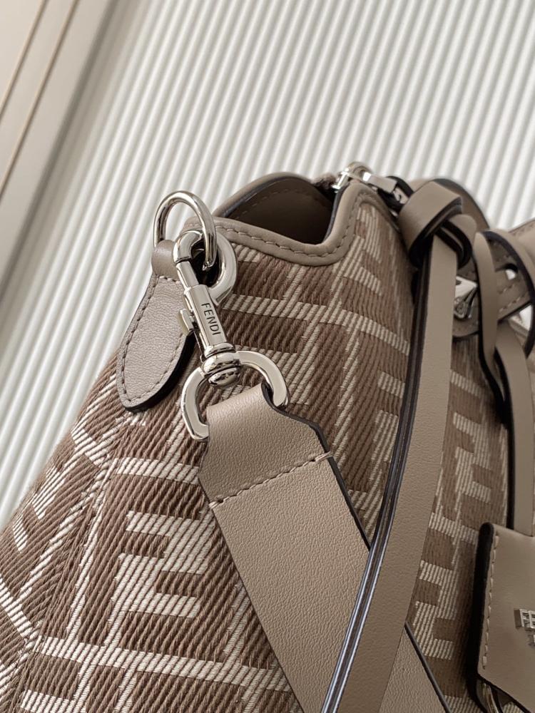 Embroidered Calfskin Shoulder Bag
