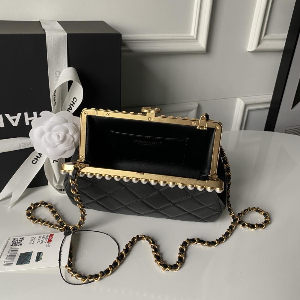 Gold Studded Leather Top Handle Bag