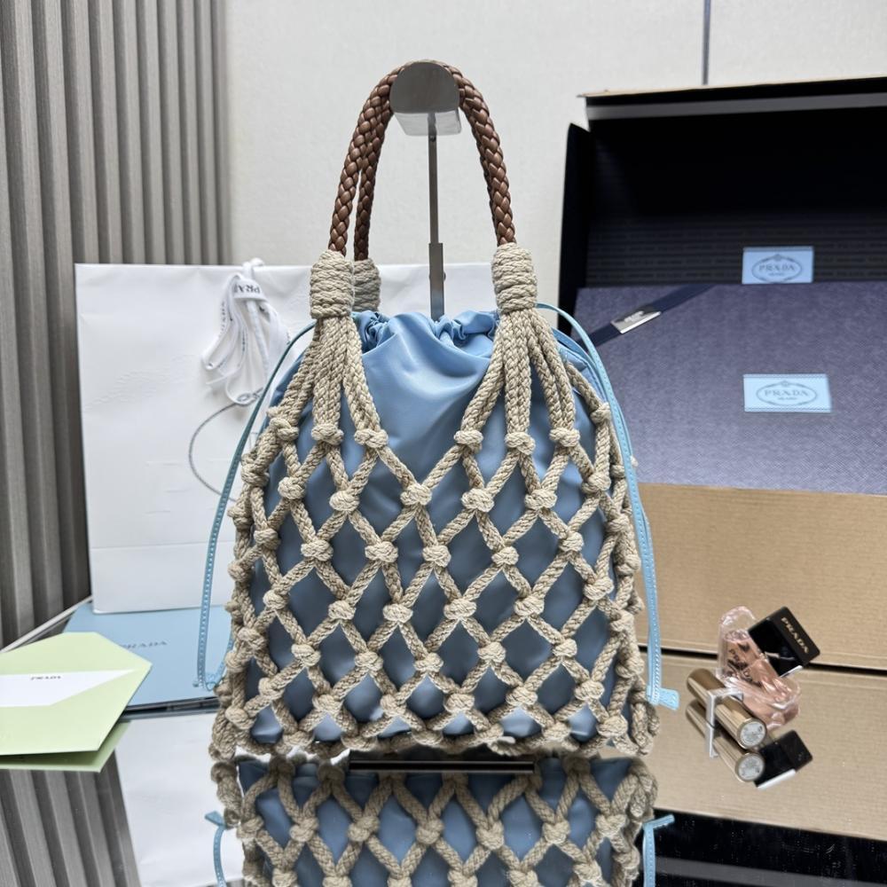 Woven Top Handle Bag