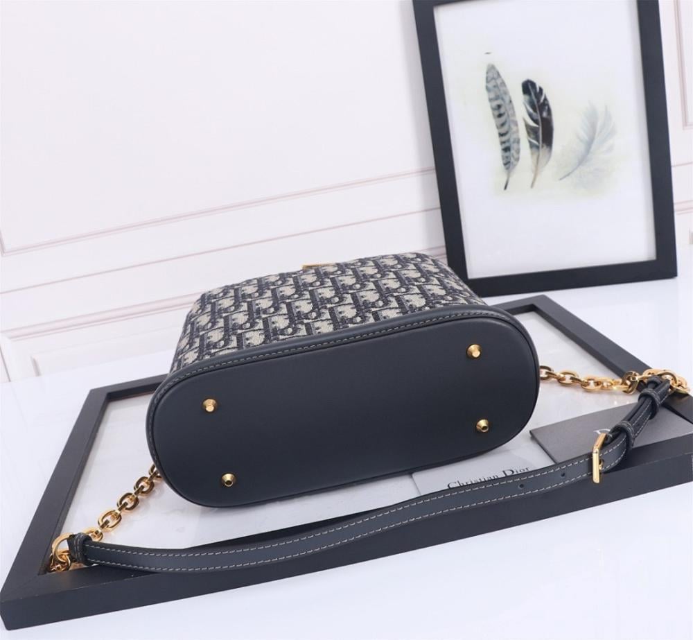 Modern Refined Blue Calfskin Crossbody Bag