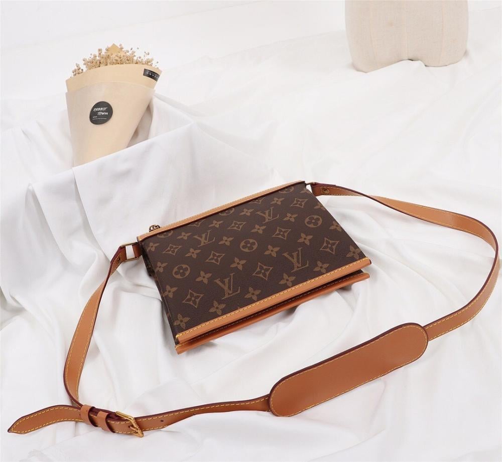 Modern Monogram Leather Crossbody Bag – Limited Edition