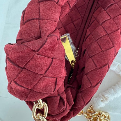 Jodie Woven Leather Top Handle Bag