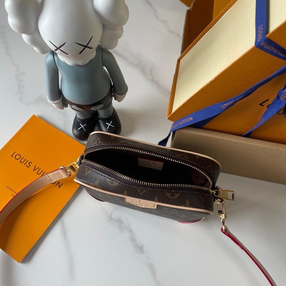 Alma Monogram Leather Shoulder Bag