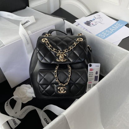 Practical Lambskin Backpack