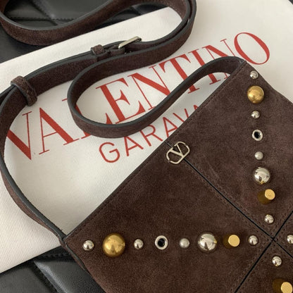 Alma Studded Leather Crossbody Bag