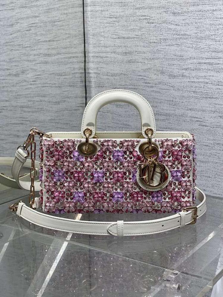 Embroidered Top Handle Bag