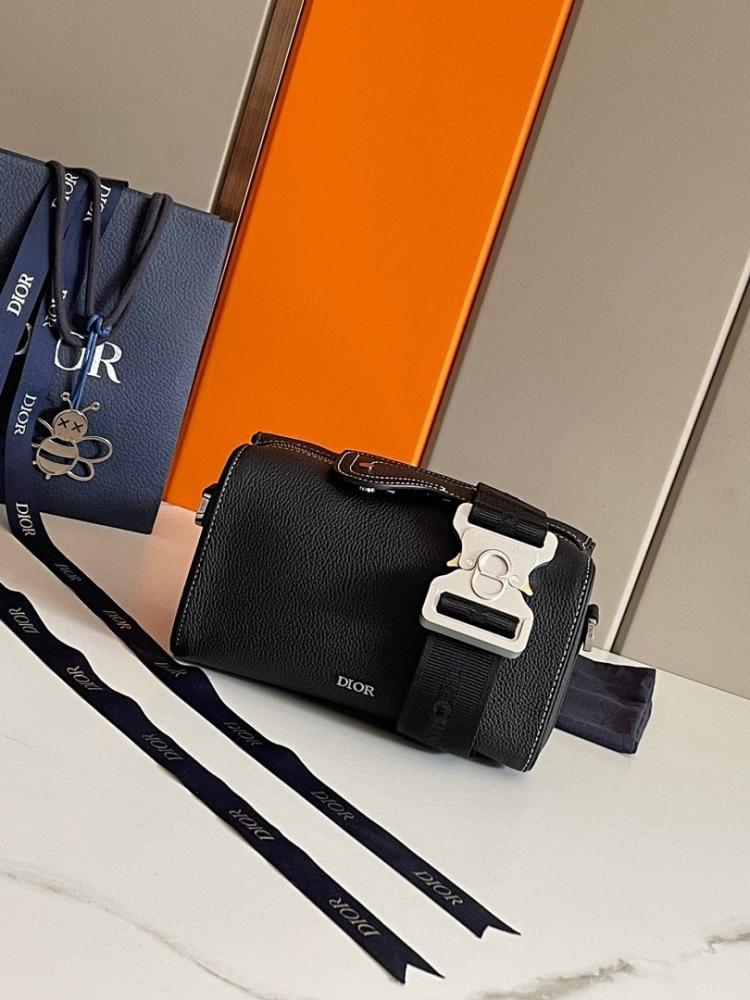 Luxury Stylish Black Printed Calfskin Shoulder Bag