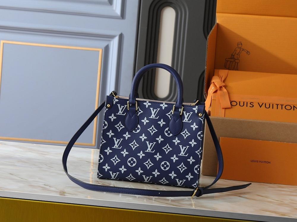 OnTheGo Monogram Leather Tote Bag
