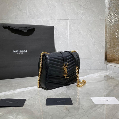 Modern Refined Embroidered Lambskin Crossbody Bag