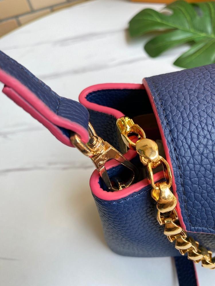 Capucines Leather Top Handle Bag