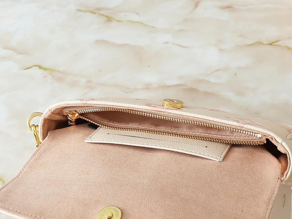 Luxury Monogram Leather Shoulder Bag – Limited Edition