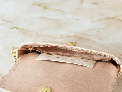 Luxury Monogram Leather Shoulder Bag – Limited Edition