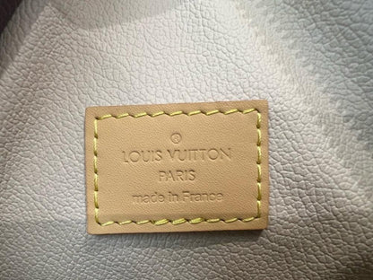 Luxury Refined Gold Monogram Leather Shoulder Bag