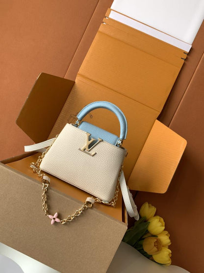 Leather Top Handle Bag