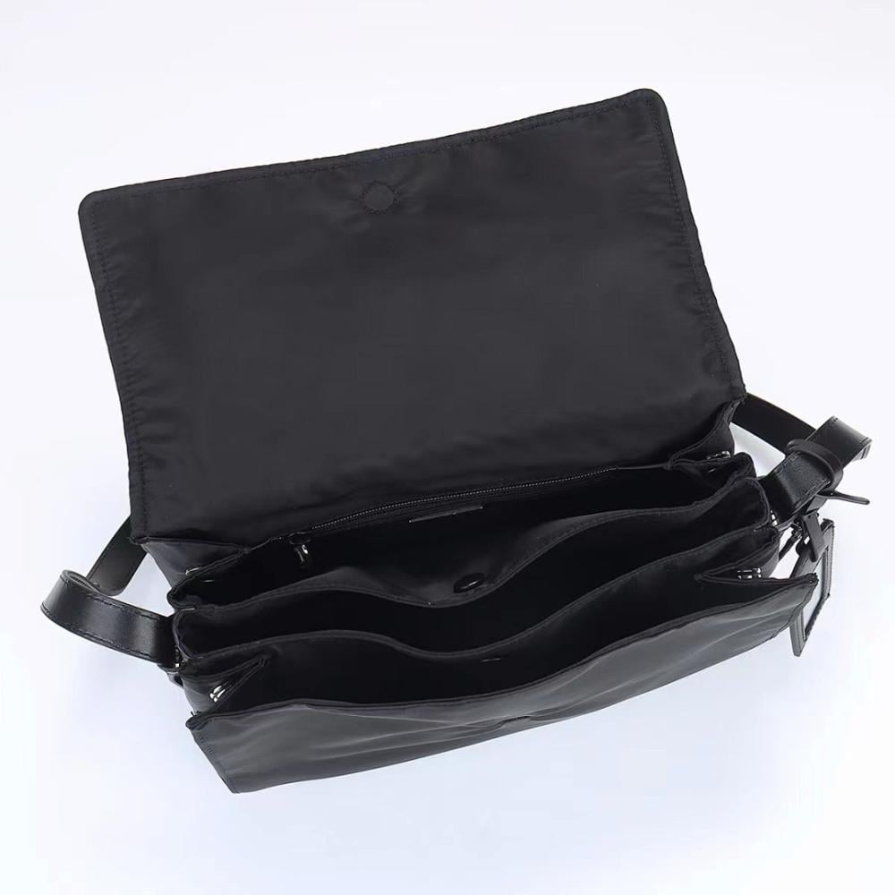 Elegant Refined Quilted Nylon Shoulder Bag