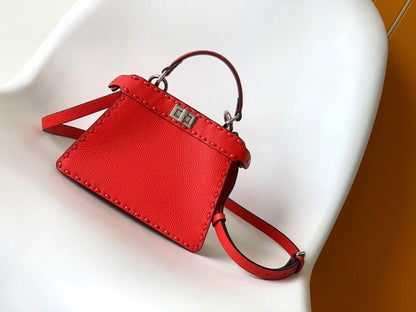 Calfskin Top Handle Bag