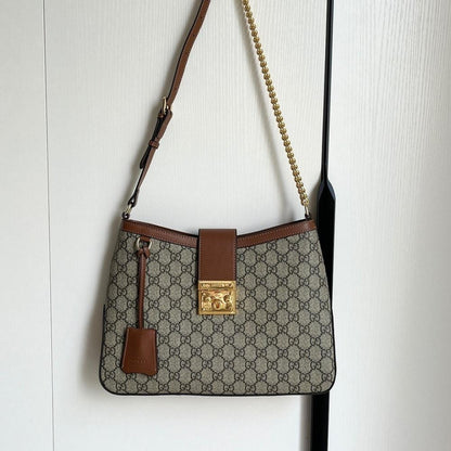 Padlock Gold Shoulder Bag