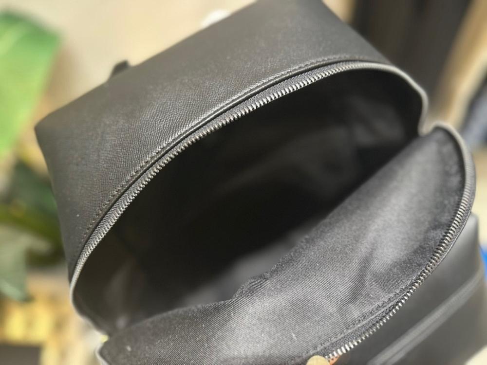 Classic Refined Silver Leather Backpack