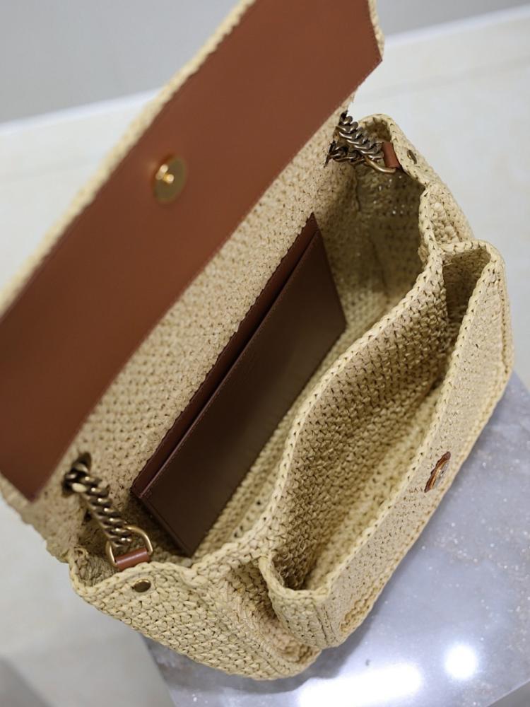 Niki Raffia Top Handle Bag