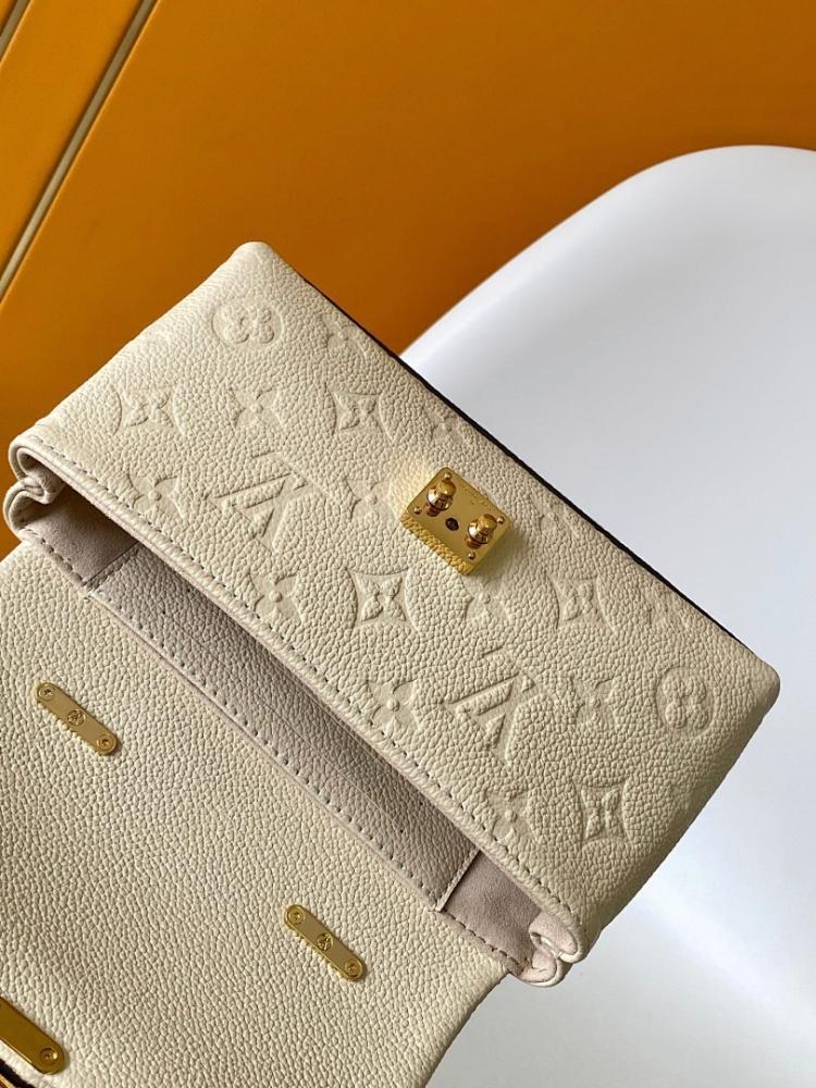 Classic Refined Monogram Leather Shoulder Bag
