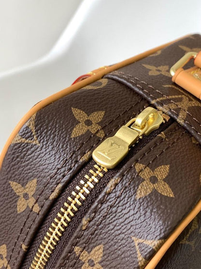 Modern Premium Monogram Leather Crossbody Bag
