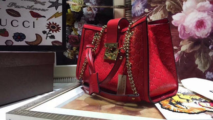 Elegant Stylish Gold Leather Bucket Bag – Limited Edition