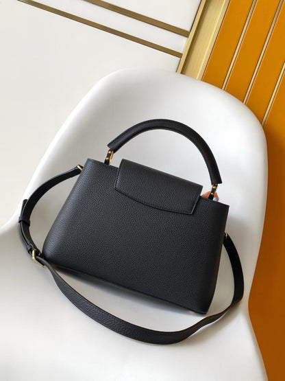 Leather Top Handle Bag